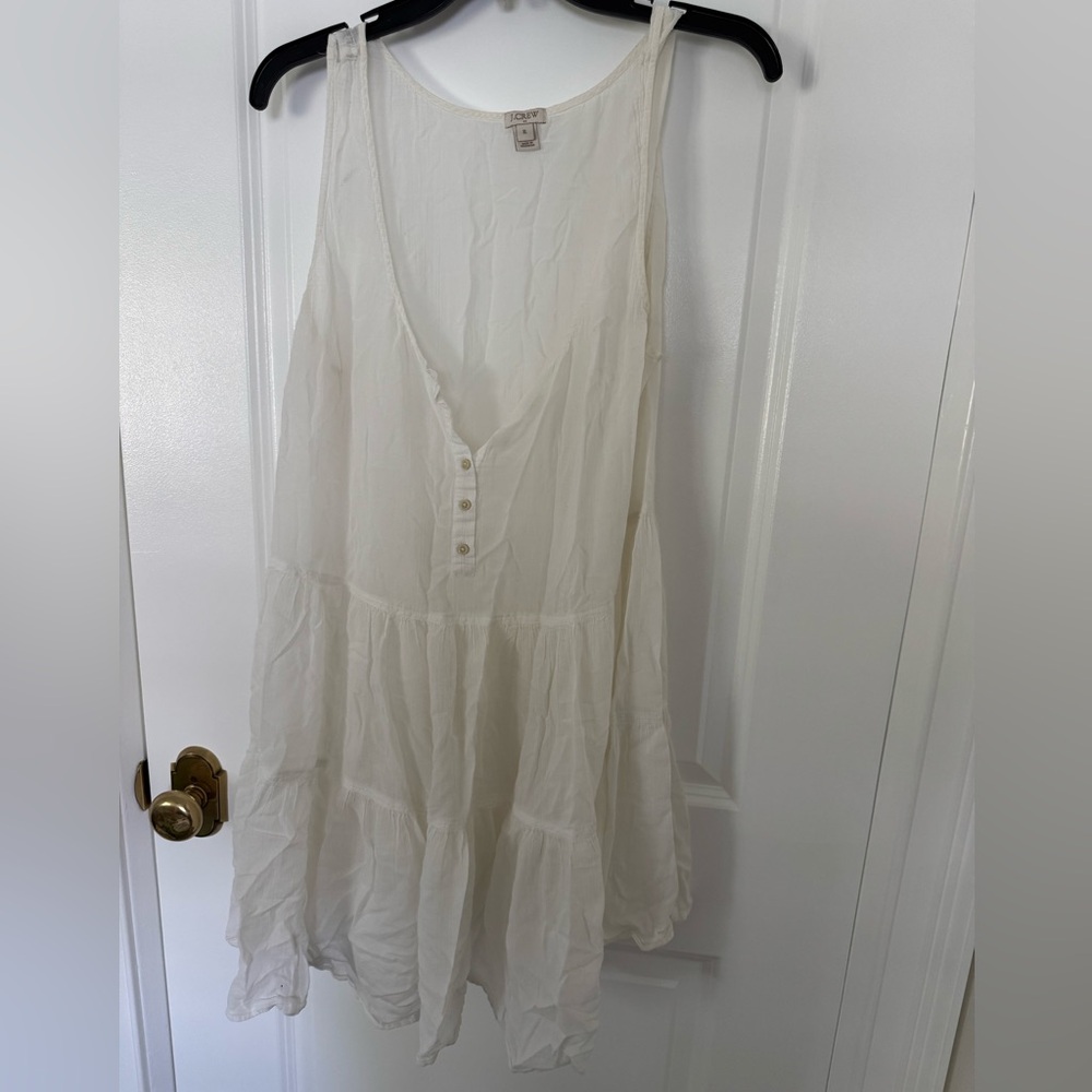 J. Crew White Sleeveless Dress XL - Picture 3 of 7